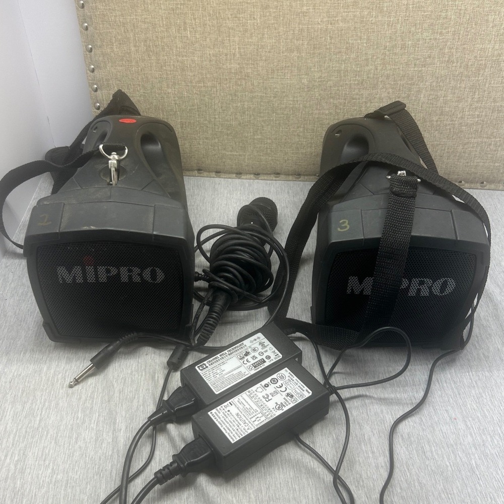 Mipro MA-101-C Personal PA System Portable Speaker Microphone Bundle Black 2pk